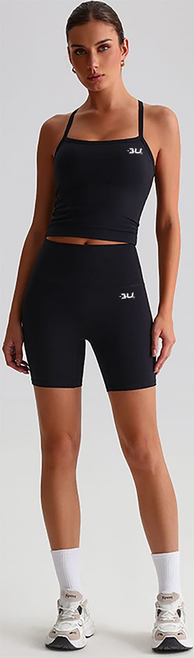 Removeable Pads Y Back Yoga Tank Top + No Front Rise Seams Crotchless Hot Shorts Yoga Set BYTZ0159 (2159 + 2301)