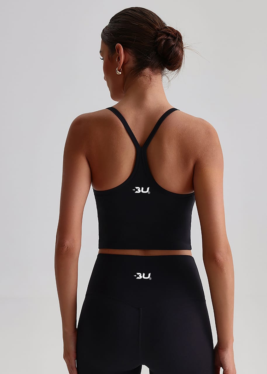 Removeable Pads Y Back Yoga Tank Top + No Front Rise Seams Crotchless Hot Shorts Yoga Set BYTZ0159 (2159 + 2301)